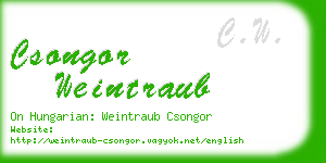 csongor weintraub business card